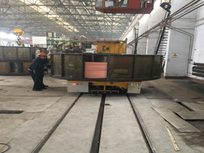 河南新鄉(xiāng)10噸電纜卷筒電動平車